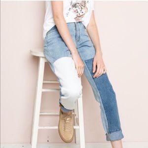 Brandy Melville Kenzo denim patch jeans (size M)